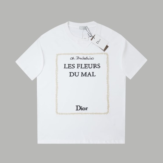 Dior "LES FLEURS DU MAL" Embroidered T-Shirt